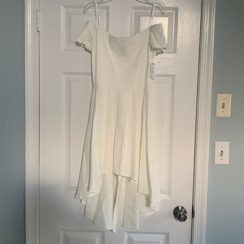 Windsor High Low White dress